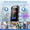 Digital Voice Recorder Type-C Rechargeable Small Tape Recorder Device with 7-Level Adjustable Voices Control for Lectures Meetings Interviews