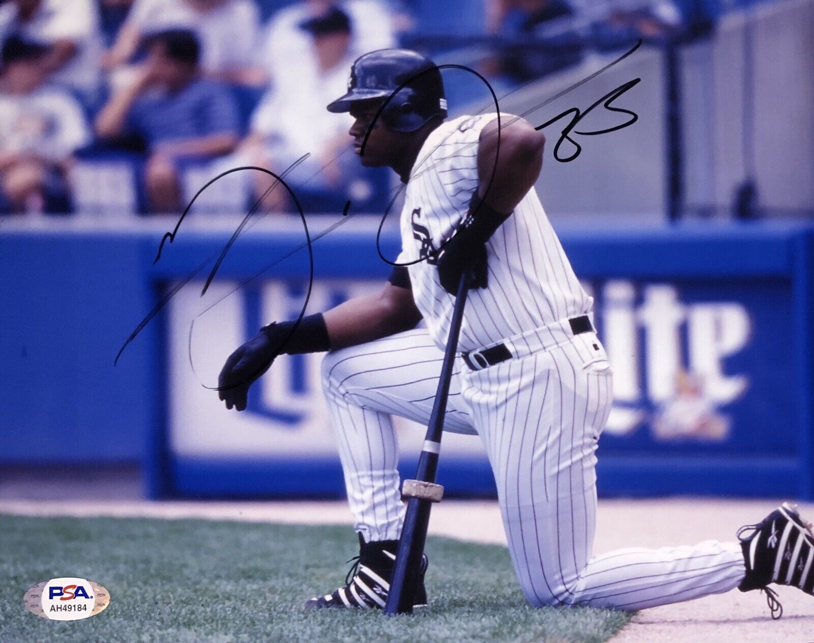 Frank Thomas Signed Autographed Chicago White Sox 8x10 Photo Poster painting Big Hurt Psa/Dna