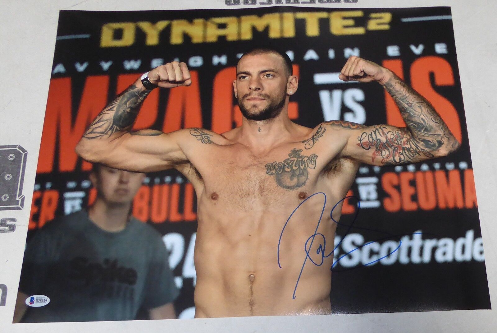 Joe Schilling Signed 16x20 Photo Poster painting BAS Beckett COA Bellator Dynamite Kickboxing 2