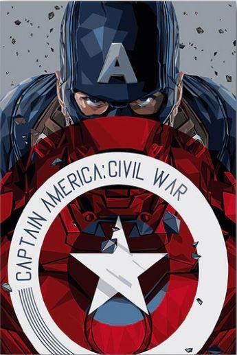 

Captain America Shield – Paint By Numbers - 40*50CM, 501 Original