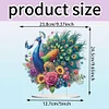 (US Only)Acrylic 2D Flat Print DIY Peacock Diamond Painting Art Tabletop Decorations