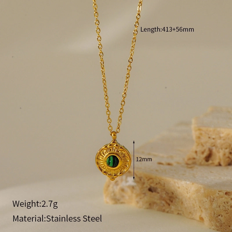 Elegant Luxurious Shiny Geometric Tree 304 Stainless Steel Necklace