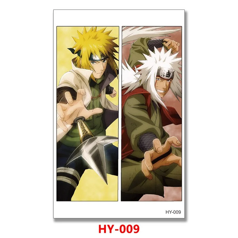 Ninja Anime Waterproof Long-lasting Simulation Tattoo Sasuke Itachi Obito Penn Flower Arm Temporary Fake Tattoo Sticker