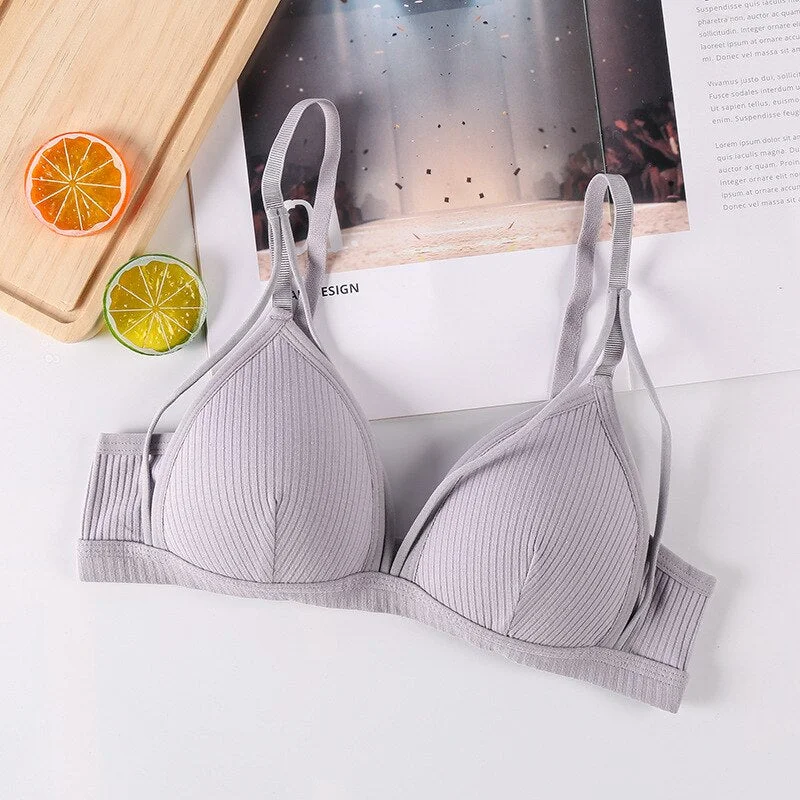 Fashion Sexy Bras for Women Push Up Lingerie Cotton Seamless Bra Bralette Wireless Brassiere Female Underwear Intimates Solid