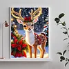 Christmas Deer-Full Round Diamond Painting 30*40CM