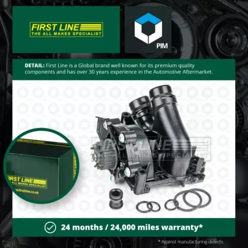 Dronehint Water Pump fits VW AMAROK 2.0 10 to 16 CFPA Coolant Firstline 06H121010A Quality Parts