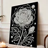 DIY Pearl Painting Rose for Home Wall Decor with Frame(30x40cm)