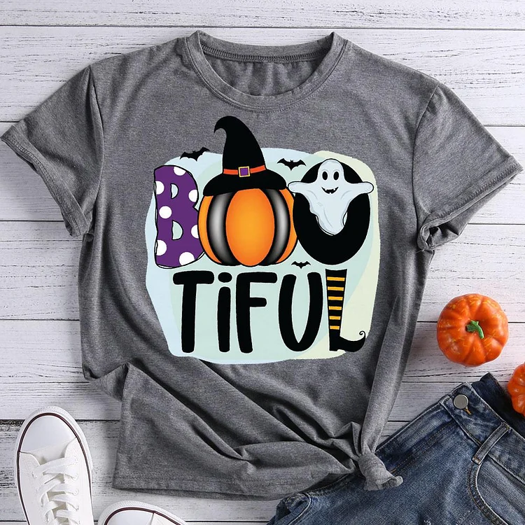 Boo tiful Halloween T-Shirt Tee -07877-Annaletters