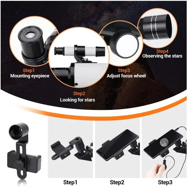 BEBANG Telescope for Adults Astronomy,70mm Professional Refractor Telescope for Kids Beginners