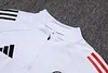 Joyfball 2025/2026 Ajax Half-Pull Training Suit White Football Shirt 1:1 Thai Quality