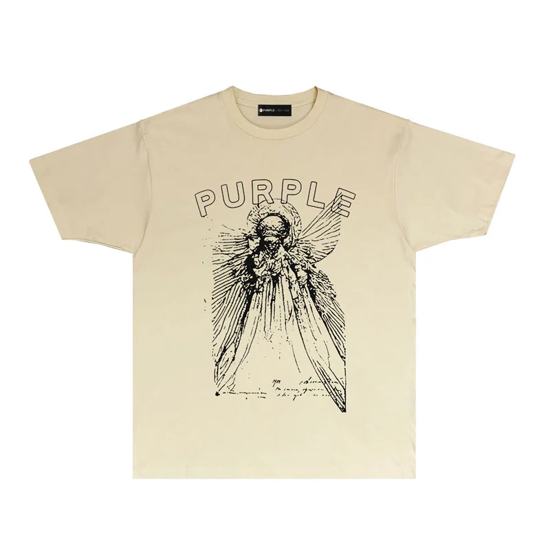 Purple 2023 new fashion T-shirt short sleeves