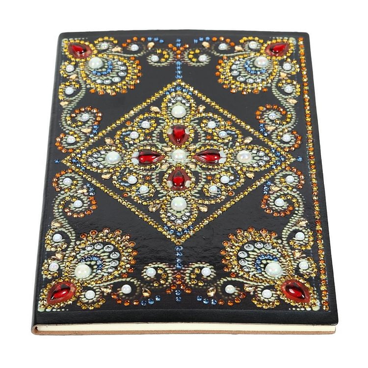 DIY Court Mandala Special Shaped Diamond Painting 60 Pages A5 Notebook Diary Book