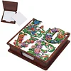 Wooden DIY LOVE Flower Diamond Painting Kit Note Box with 160 Papers for Office