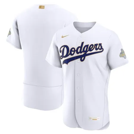 Youth Los Angeles Dodgers Nike White 2026 Gold Collection Authentic Jersey