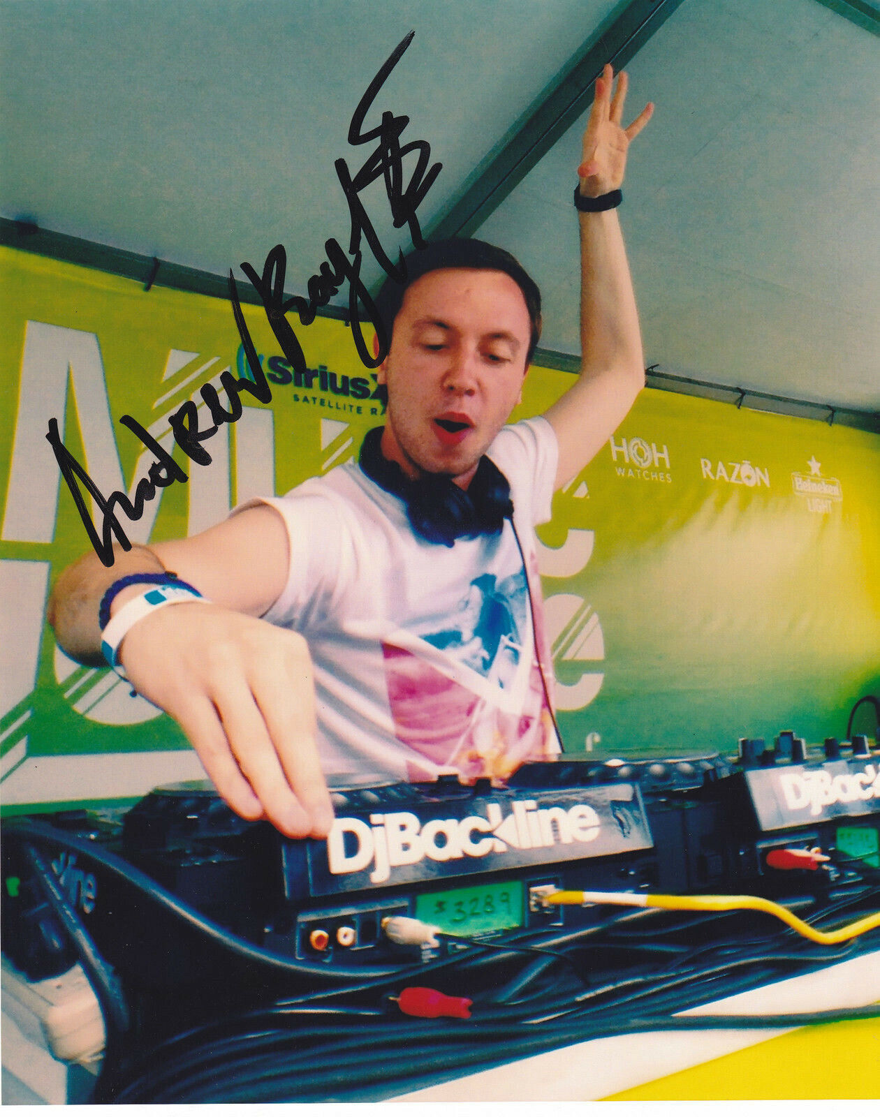 ANDREW RAYEL SIGNED DANCE MUSIC EDM TRANCE AUTOGRAPH 8X10 Photo Poster painting EXACT PROOF #4