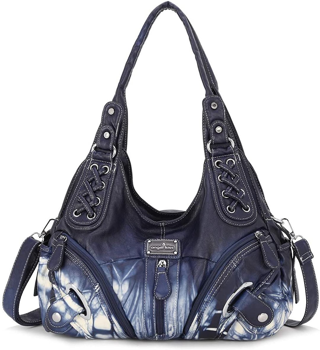 Handbag Hobo Women Bag Roomy Multiple Pockets Street ladies' Shoulder Bag Fashion PU Tote Satchel Bag