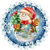 >SALE<5D DIY Full Round Drill Diamond Painting Wreath Kit Home Decoration 30x30cm