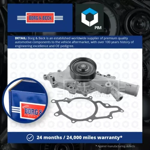 Water Pump fits MERCEDES S320 W220 3.2D 02 to 05 OM648.960 Coolant B&B Quality Parts