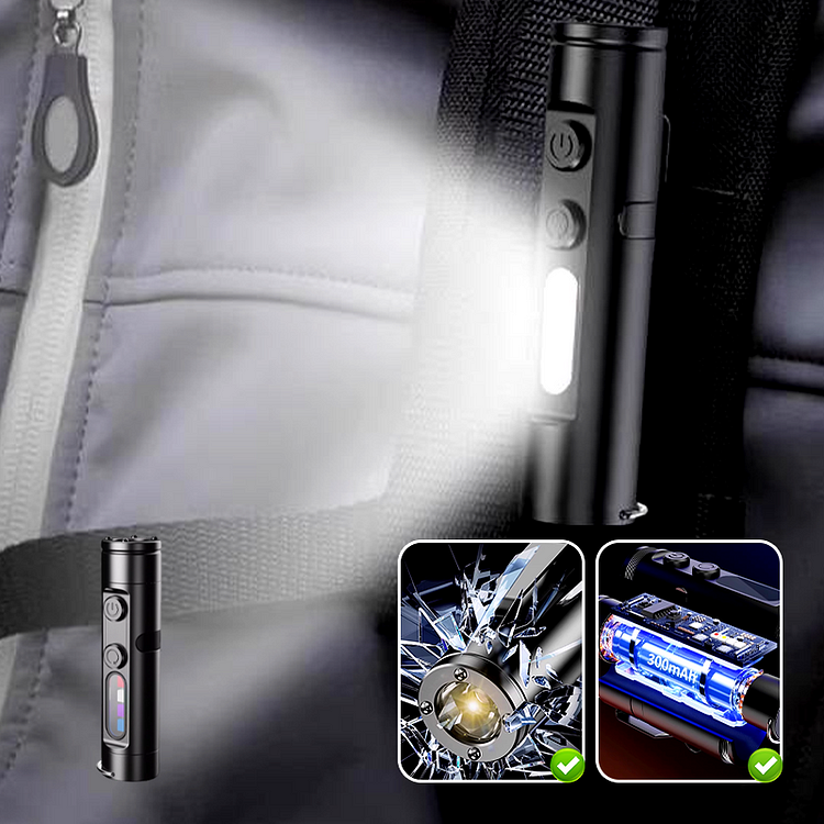 Rechargeable Magnetic Mini Keychain Flashlight
