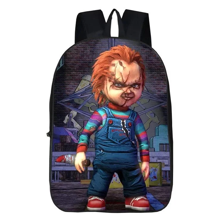 Buzzdaisy Child's Play Chucky Horror Movie #4 Backpack School Sports Bag