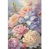 Watercolor Flowers-11CT Stamped Cross Stitch 40*60cm/15.75*23.62in (Big Size)