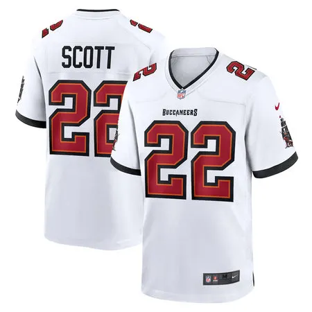Youth Tampa Bay Buccaneers #22 Keionte Scott Nike White Game Jersey