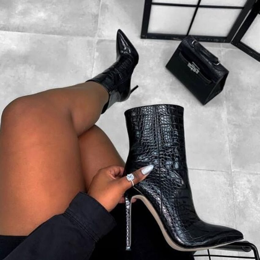 Ankle Boots For Women Winter Shoes Fashion Female Boots 2021 Brand Women Pump Shoes High Quality Elegant High Heels Boot