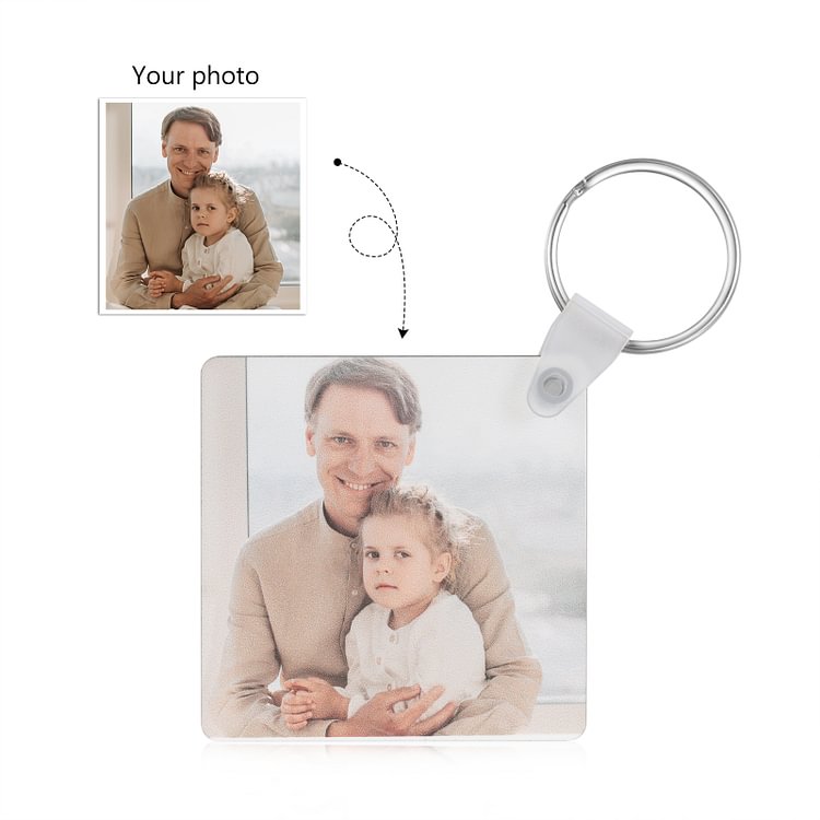 Personalised The Day You Became My Daddy Wooden Keychain