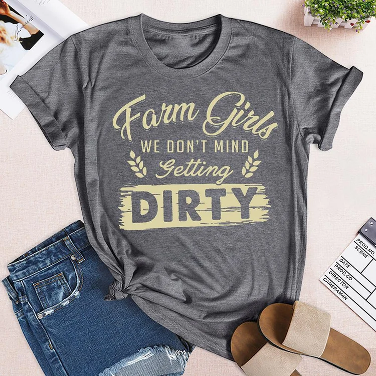 ANB - Farm girls we dont' mind getting dirty Retro Tee-03805