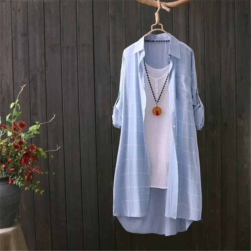 Women's Fashion Pregnant Solid Color Long Shirts