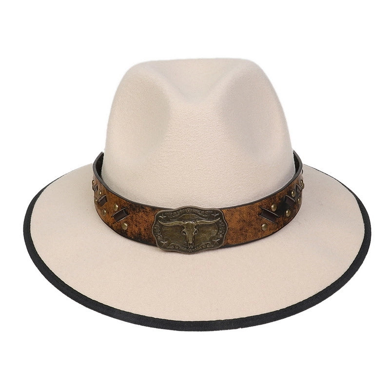 Tibetan Hat Autumn And Winter New Women’s Tibetan Cowboy Hat Men’s And Women’s Outdoor Cow Head Accessories Hat