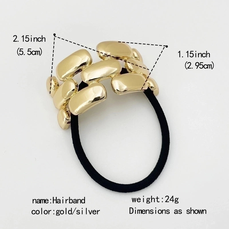 Women’s IG Style Basic Sweet Red Heart Flower Bow Knot Alloy Three-dimensional Imitation Pearl Hair Tie