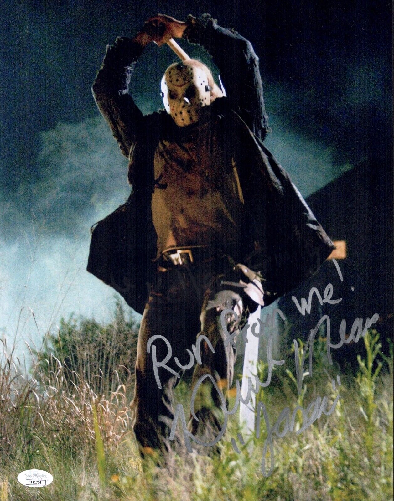 DEREK MEARS Signed 11x14 Photo Poster painting IN PERSON Friday the 13th Autograph JSA COA Cert