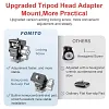 Z3g Metal Snail PTZ,1/4 Adjustable Damping Monitor Bracket,Universal Photography Accessories For Camera Hot Shoe