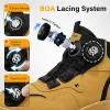 Men's outdoor swivel buckle work shoes