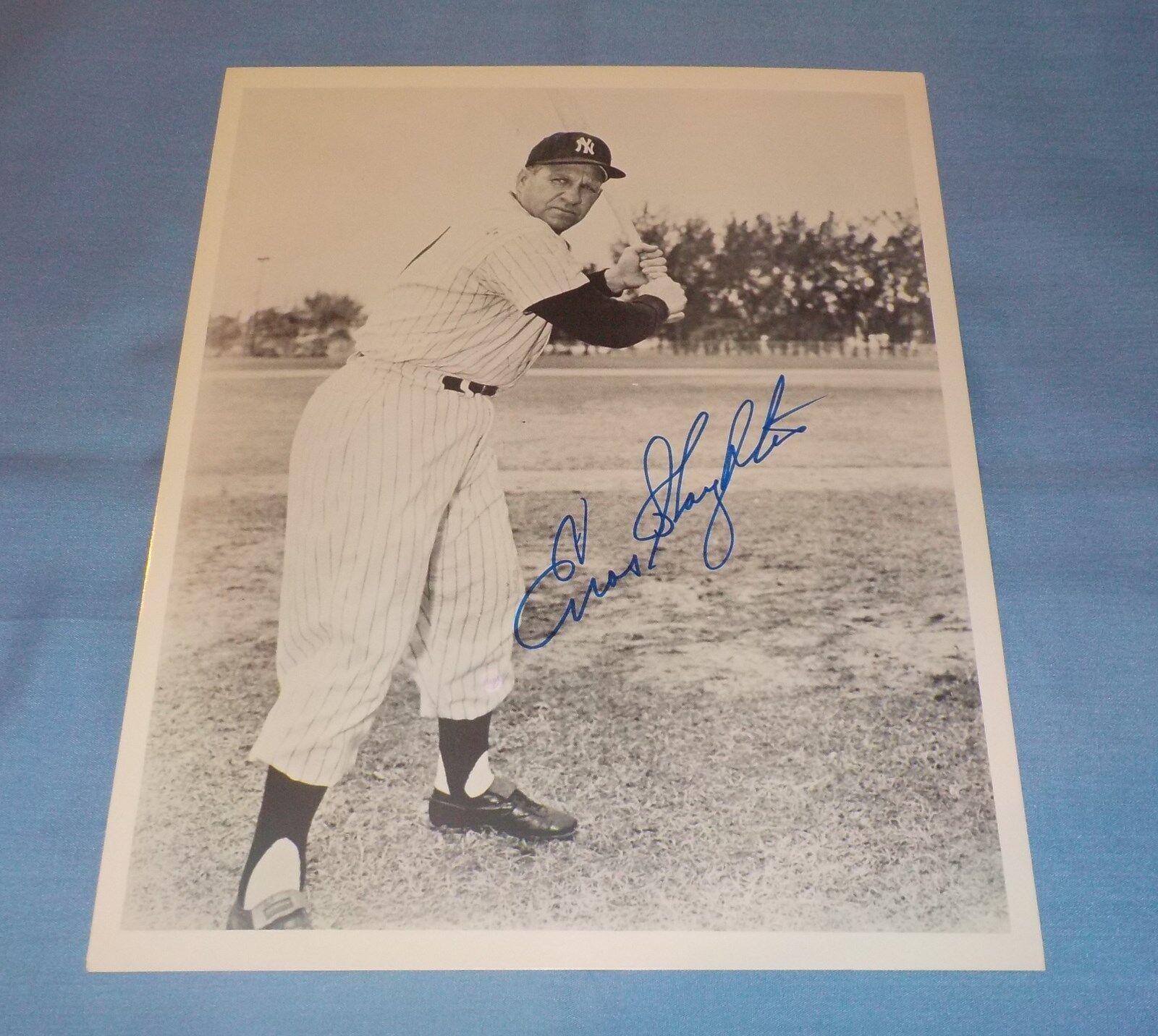 NY Yankees Enos Slaughter Signed Autographed 8x10 Photo Poster painting HOF