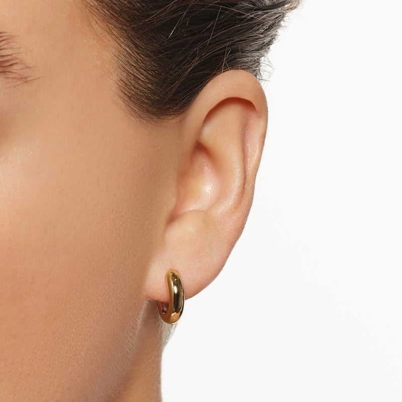 1 Pair 925 Sterling Silver 925 Sterling Silver Earrings Geometric Earrings