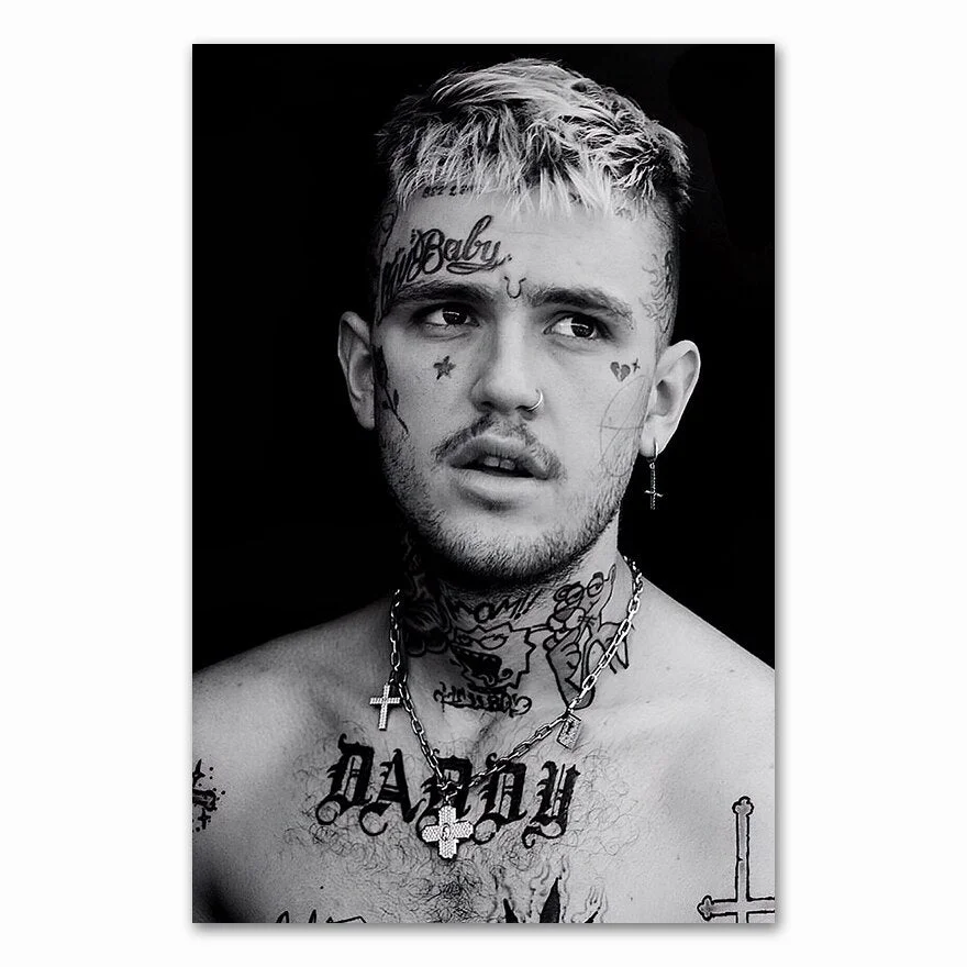 Wall Art Modular Hd Printed Pictures Nordic Style  Rapper Lil Peep Painting Modern Canvas For Living Room Home Decoration