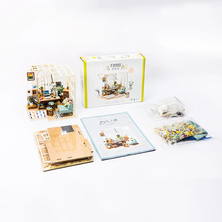 Robotime DIY Mini Dollhouse Building Model Home Decoration toys