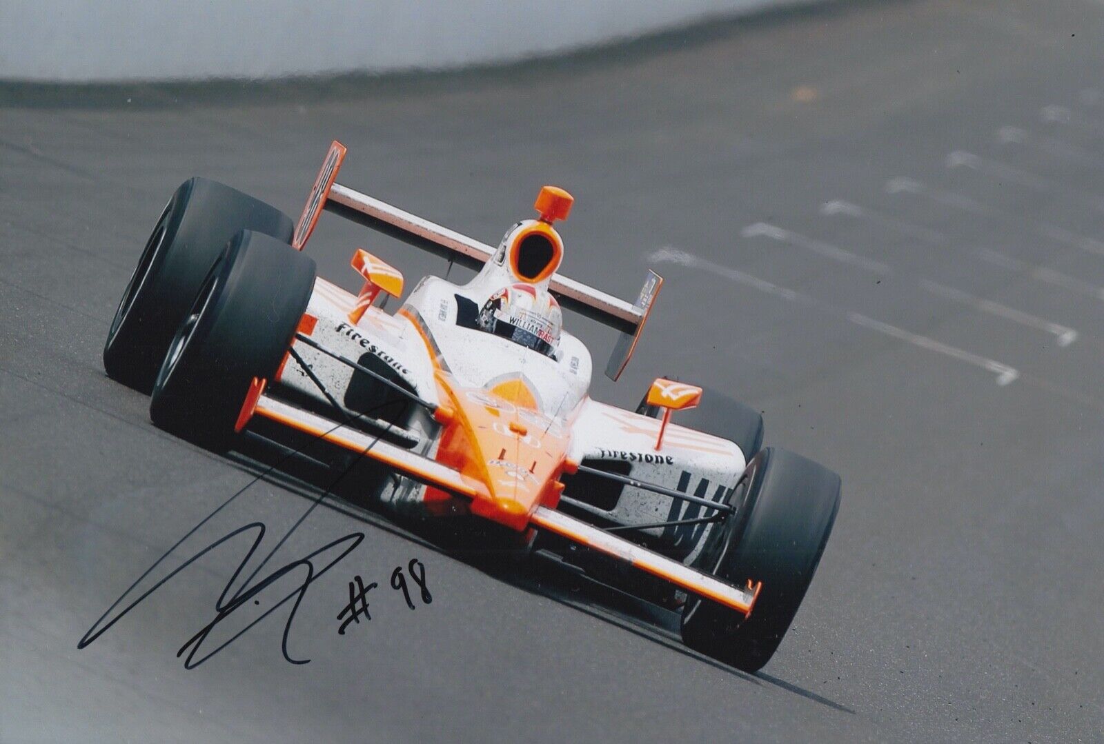 Dan Wheldon Hand Signed 12x8 Photo Poster painting Indy 500 Autograph