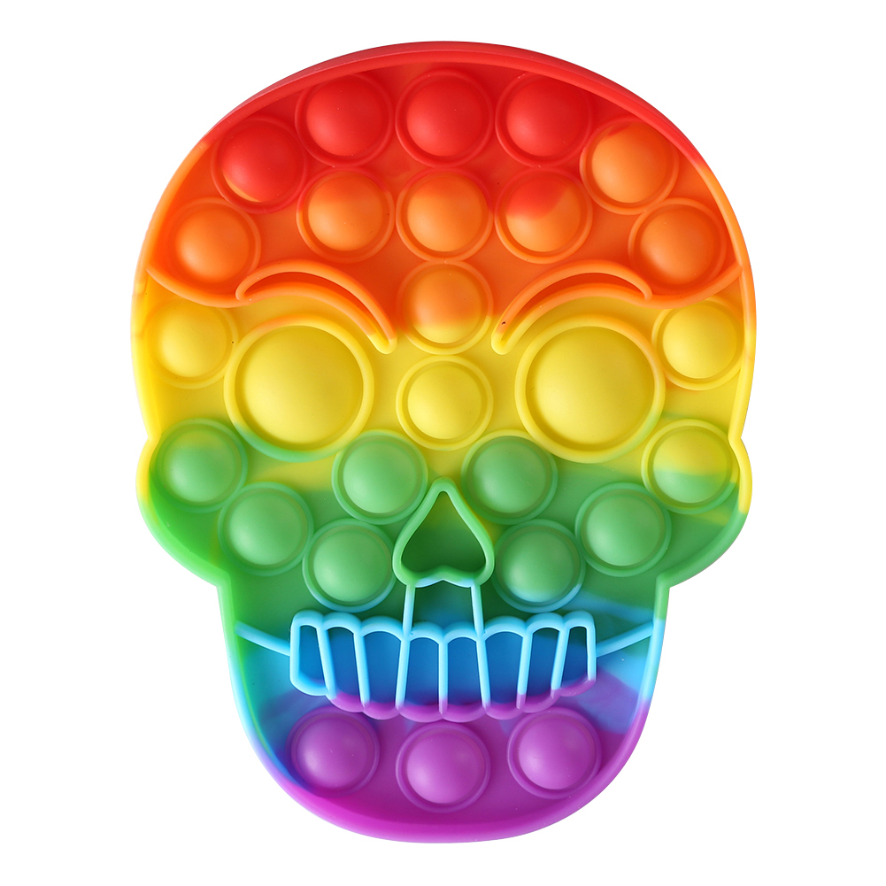 

Silicone Halloween Skull Skeleton Shape Push Bubble Autism Reliver Toys, 501 Original