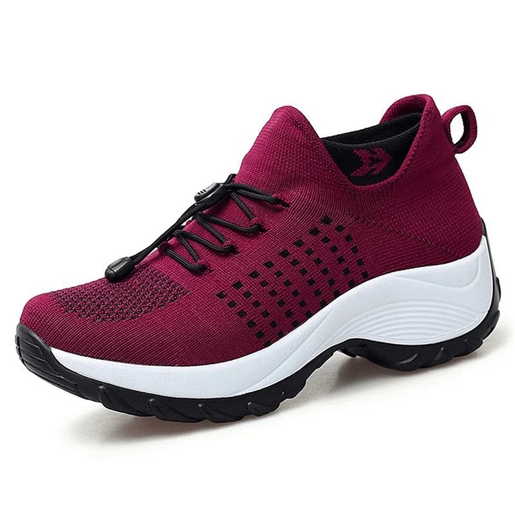 Orthopedic Stretch Cushion Shoes - Red shopify Stunahome.com