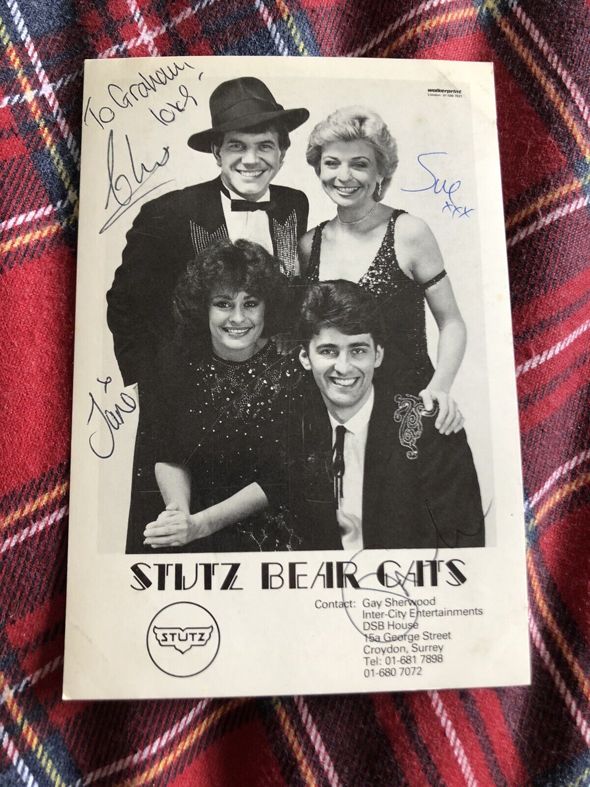 STUTZ BEAR CATS (SINGERS) VINTAGE SIGNED Photo Poster painting- SIGNED BY ALL 4