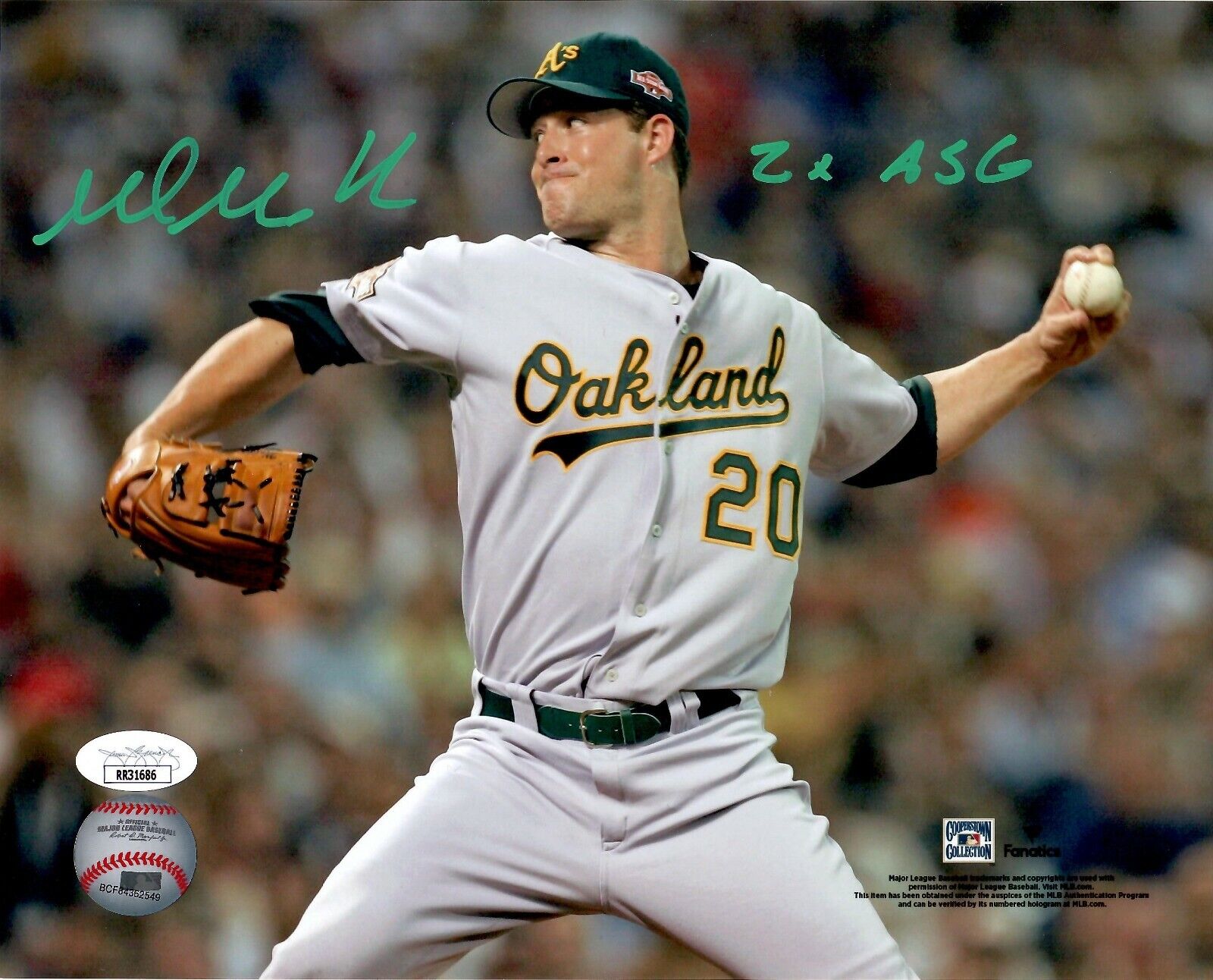 Mark Mulder autographed signed inscribed 8x10 Photo Poster painting MLB Oakland Athletics JSA