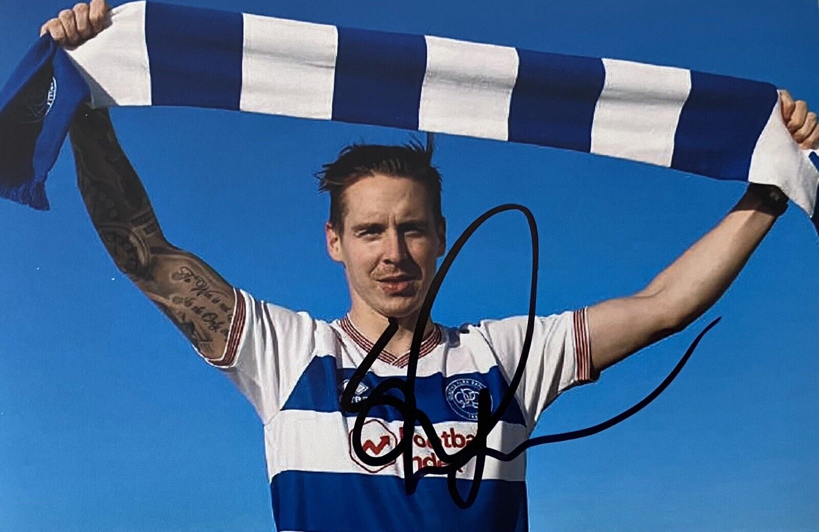 Stefan Johansen Genuine Hand Signed QPR 6X4 Photo Poster painting 3