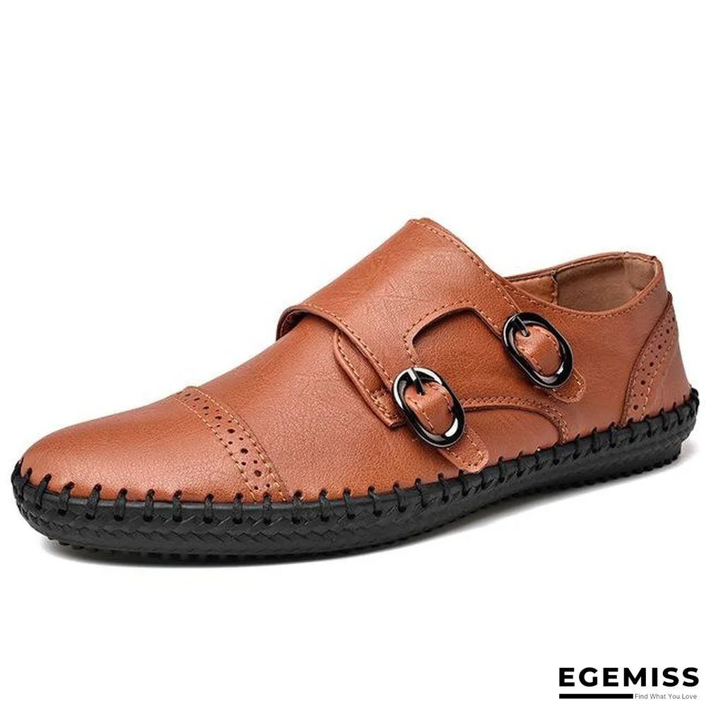 New Fashion Leather Men Shoes Casual Flat Men Shoes Breathable Loafers | EGEMISS