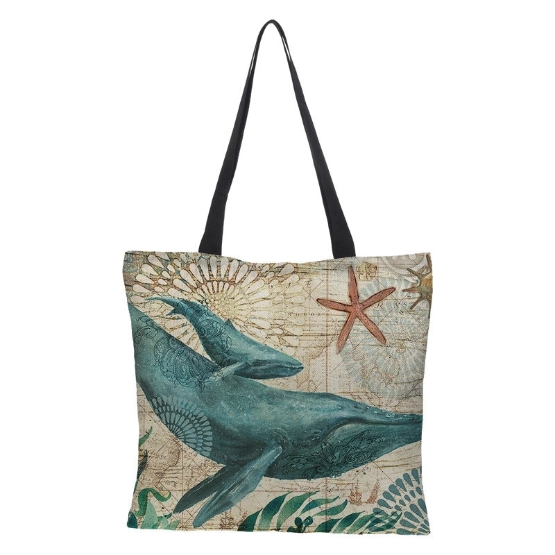 3d Print Animal Fashion Handbag Shopping Bags