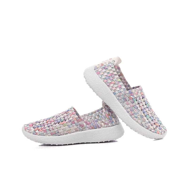 Summer new weave shoes shoes easy to wear temperament shoes light comfortable casual shoes