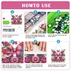 (US Only)Flowers Butterflies Diamond Painting Hanging Pendant DIY Diamond Ornaments