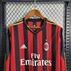 2013/2014 Retro Long Sleeve AC Milan Home Football Shirt 1:1 Thai Quality